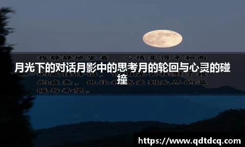 月光下的对话月影中的思考月的轮回与心灵的碰撞